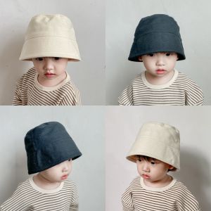 Spring & Fall Kids Hat K-style Boys and Girls Small Bucket Hat Baby All-Match Bucket Hat Baby Japanese Style Basin Hat