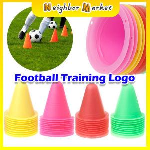 Football Training Equipment 10 Pcs Soccer Training Marker Football Sign Bucket Road Cone Obstacles Roadblocks