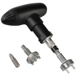 Golf Shoe Tool Golf Ratcheting Spike Wrench Black Remover Wrench Tool Durable The Firm Adjusting Golf Accessories Supplies