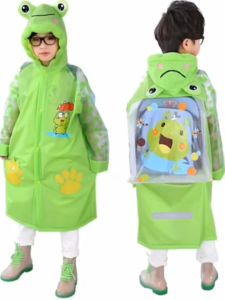 Jas Hujan Anak Perempuan Laki Laki Ransel Motif Karakter Lucu - Raincoat Anak Terusan Kantong Karakter