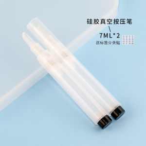 Reusable Vacuum Bottle Foundation Liquid Pen Makeup Concealer Eye Cream Roller Pressed Oil Pen Sample Size Cosmetic Brush