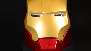 ✅Ready Stock✅ 1:1 Adult Iron Man Mk42 Helmet Manual Closure Mask Cosplay Motorcycle Movie Head Led Can Cosplay Costume