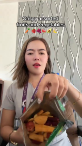 BLESSED HARVEST NEW Dried fruits and vegetables snacks mix healthy 12 types crispy fruits mixed veggies chips