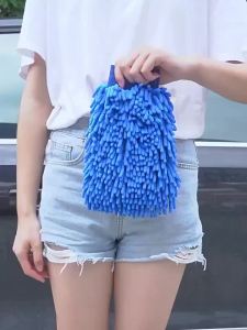 Khăn Lau Xe Hơi Bằng Sợi Microfiber Găng Tay Lau Xe Hai Mặt Khăn Lau Khô Xe Hơi Khăn Chenille Đồ Dùng Lau Kính Xe Loại Dày
