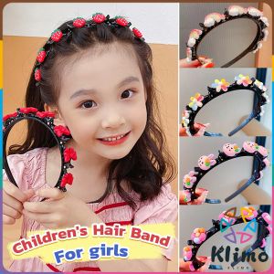 KLIMO Fashion Childrens Braided Hair Band Press Hair Headdress Shredded Hair Artifact Hair Accessories Cute