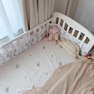Baby Bed Bumper Soft Crib Bumper Breathable Infant Baby Bedding Set Cotton Anti-fall Bumper Safety And Comfort