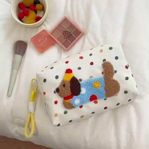 Tas kosmetik Tas make up Tas perlengkapan mandi portabel kapasitas besar untuk anak anjing lucu baru tas kosmetik tas penyimpanan