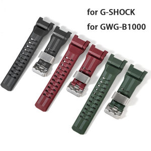 Watch Band for Casio G-SHOCK GWG-B1000 Resin Silicone Replacement Strap Steel Ring Waterproof Sport Men Bracelet Accessories