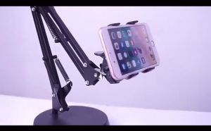 Stand HP Holder Meja Broadcast Streaming Youtube Tiktok Vlogger Multifungsi Bracket S77 Stand HP Meja 360 Derajat Holder Serbaguna / Stand Handphone / Dudukan HP / Lazypod Tablet Tripod HP