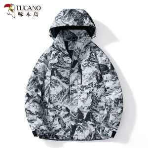 TUCANO Mens And Womens Three-in-One Detachable Outdoor Fleece Lined Skiing Jacket Autumn Winter New Style Couple Climbing Snowboarding Clothes Set