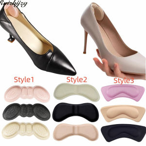 Ruizhijzg Ready Stock Heel Insoles Patch Pain Relief Anti-Wear Cushion Pads Feet Care Heel Protector Adhesive Back Sticker Shoes Insert Sponge Insole