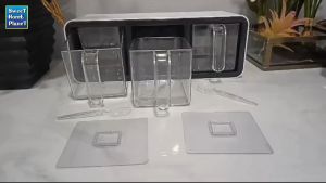Wall Mount Spice Rack Organizer Sugar Bowl Salt Shaker Seasoning Container Boxes With Spoons Bekas Rempah