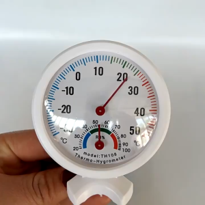 SUERTE Mini Bell Shaped Analog Hygrometer Humidity Watch -30-50 Celsius Degree for Gardens Terraces Thermometer Hygrometer