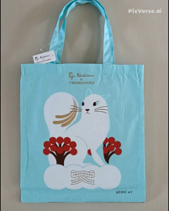 Limited Edition Fragonard Cotton Rabbit Tote Bag by Senteurs de Provence since 2004
