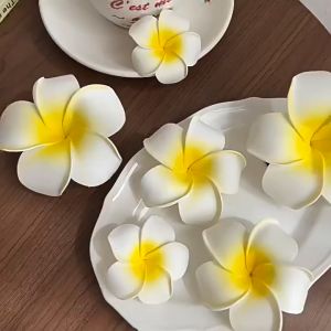 Womens Fashion Flower Hair Clip High-Grade Plumeria Flower Clip Sweet Bangs Hairpin Sepit Rambut 发夹