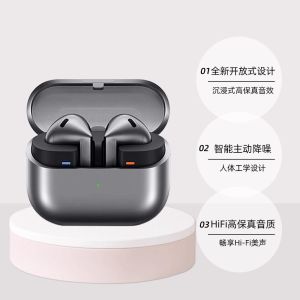 Huaqiang North New Buds3 Bluetooth Earphones Semi-In-Ear Smart Noise Reduction Gaming Low Latency Top Model Wireless Earbuds