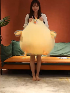 ของเล่นตุ๊กตา โอเวอร์ไซส์ ตุ๊กตาไก่ ไก่น้อยสีเหลืองน่ารัก ตุ๊กตานุ่มๆ ของขวัญสำหรับสาวๆ