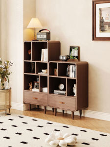 Vintage Modular Adjustable Display Cabinet Solid Wood