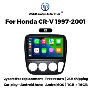 MEKEDE Android OS Car Radio For Honda CR-V 1997-2001 Wireless Carplay GPS Navigation Multimedia Player FM Audio Stereo Head Unit