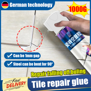 Quick drying👌LJL tiles adhesive glue repair tiles grout sealant 1000ml Fast Bonding Prevent Falling Tile repair sealant With needle design can go deep into the gap to repair loose floor tiles tile glue strong adhesive tile glue spray tile adhesive
