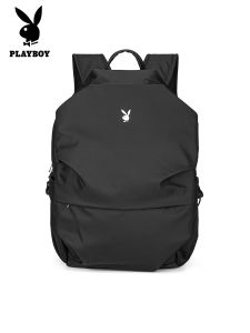 กระเป๋าเป้สะพายหลังผ้าลาย Playboy ความจุขนาดใหญ่สำหรับนักเรียนมัธยมปลาย กระเป๋าใส่ของสำหรับเดินทาง กระเป๋าใส่คอมพิวเตอร์ กระเป๋าสะพายไหล่แบบลำลอง