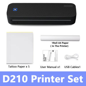 A4 Mini Portable Printer Wireless Tattoo Transfer Printer Multifunctional Tattoo Document Printing Compatible with Phone & PC