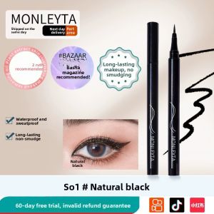 MONLEYTA | Long-lasting Waterproof Eyeliner Pen For Women Smudge-proof Ultra Fine Glue Pen Eye Makeup Black Color Retention Boosting