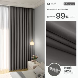 WEILAISHI | Light Blocking Curtains Easy Install Rail Mount