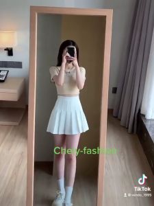 Chân Váy Xếp Ly Ngắn Lưng Cao Có Quần Bảo Hộ / Chân Váy Tennis Trơn Huyền Thoại [ Shop Phát Tài 90 ]