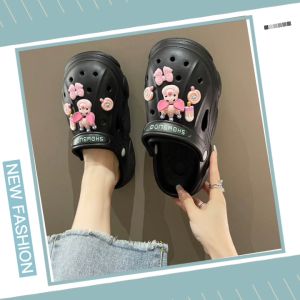 Tsion HOT 🔥 รองเท้าแฟชั่น มีตัว Jibbitz 🦄💖รองเท้าหัวโตแฟชั่น ทุกลุค พื้นนิ่มมากพี่จี้