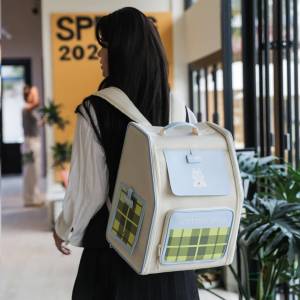 Portable Double-shoulder Breathable Pet Backpack