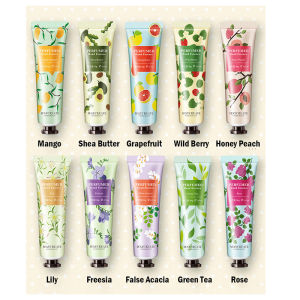 10pcs Fruity Flowery Hand Cream Moisturizing Nourishing Anti Chap Repairing Hands Care Beauty Skincare Hand Creams Sets