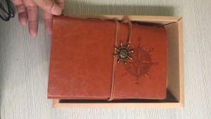 ไดอารี่ย้อนยุค สมุดบันทึก สมุดไดอารี่ แนววินเทจ สมุดโน๊ตหนังPUลายวินเทจ มี 3 ขนาด