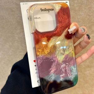 Colorful Gradient Glitter Artistic Phone Case For iphone 16 Pro Max 15 17 14 13 Plus 7 8 X XS 16e SE 2022 2020 Shockproof Cover