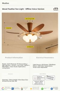 FANCY LAMP CLUB | Vintage French Style Large Ceiling Fan Light