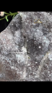 Johor ready stock 100% natural color amethyst flower  Red/Green Phantom with Sparkling Clear Quartz