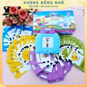 Máy đọc thẻ song ngữ Anh Việt flashcard 112 255 thẻ 510 từ vựng nhiều chủ đề - đồ chơi thông minh Xương Rồng Nhỏ