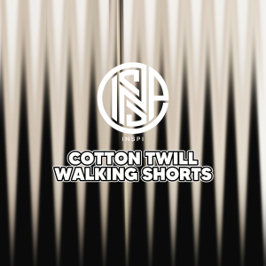 INSPI Twill Cargo Shorts For Men Woman with Drawstring and Pockets Above The Knee Short Collection Menswear Plain Casual Bottoms