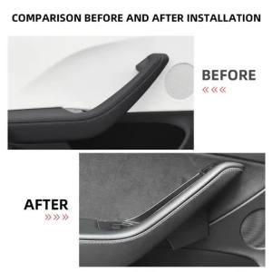 Car Door Handle Storage Box For Tesla Model 3 2017-2024 Model Y 2020-2024 Inner Handle Organizer Phone Holder Accessories