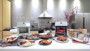 Nồi chiên không dầu điện tử dung tích lớn 12 Lít Biolomix MA510T công suất 1600W Tích hợp: 8 menu cài đặt với bộ hẹn giờ và điều chỉnh nhiệt độ