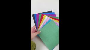 15*15cm Colorful Glitter Origami Kids Handmade Materials DIY Scrapbooking Folding Craft Paper Square Star Pattern Craft Decor