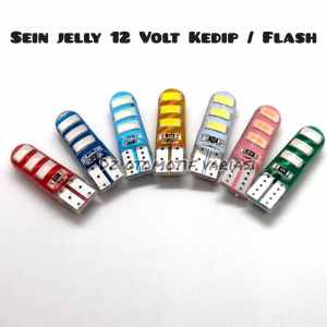 LAMPU SEIN JELLY KEDIP T10 6 LED 6 MATA 1 SET/ 2 PCS / Sen Jelly Kedip