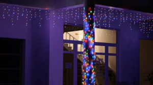 NAJlA LED Christmas light lcicle Waterfall lights Fairy Sting Curtain Lights Festival Lights Eaves Decor for in/0utdoor Curtain Wedding Decor
