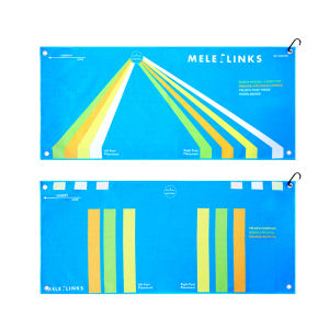 mele links | Golf Cleaning Superfine Fiber Towel with Placement Hook