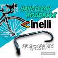 (( CINELLI STANDART )) 25.4 x 420 MM Handlebar Roadbike Stang Dropbar Setang Sepeda Balap Drop Bar Road Bike 42cm 25.4mm Oversize Fixie dll. 