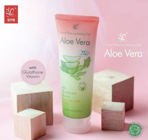 SYB Facial Glowing Peeling Gel Aloe Vera - Peeling Wajah Glowing Pembersih Komedo Dan Flek Hitam