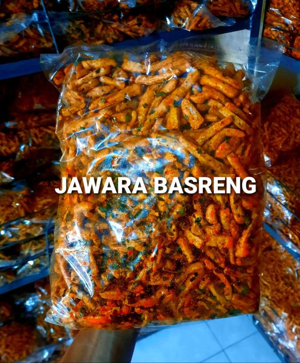 1 Kg Basreng Pedas Extra Daun Jeruk Lazada Indonesia