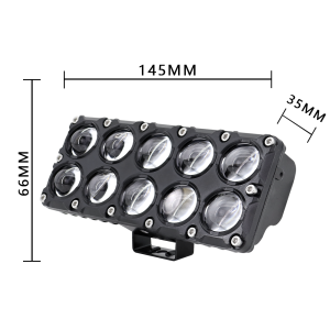 6/8/10 Lens Auxiliary Motorcycle Spotlight Working Fog Lights Bulb Projector Headlight Additional Electric Driving Spot Lamp 12V