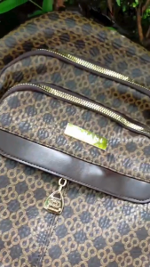 HANAMI Tas Ransel Kekinian Terbaru Murah Korea Backpack Cokelat TA1161B7 Fashion Misaki Kulit Remaja