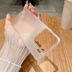 Ultra Thin Matte Hard PC Clear Phone Case For Xiaomi 15 14 Ultra Pro Soft TPU Translucent Shockproof Frosting Skin Back Cover